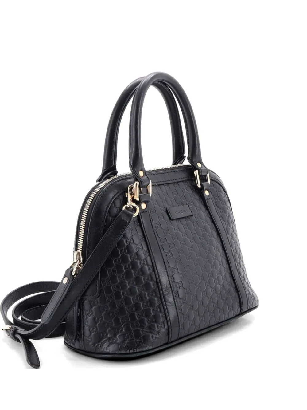 Gucci Pre-Owned Convertible Dome Microguccissima Leather Mini satchel - Nero
