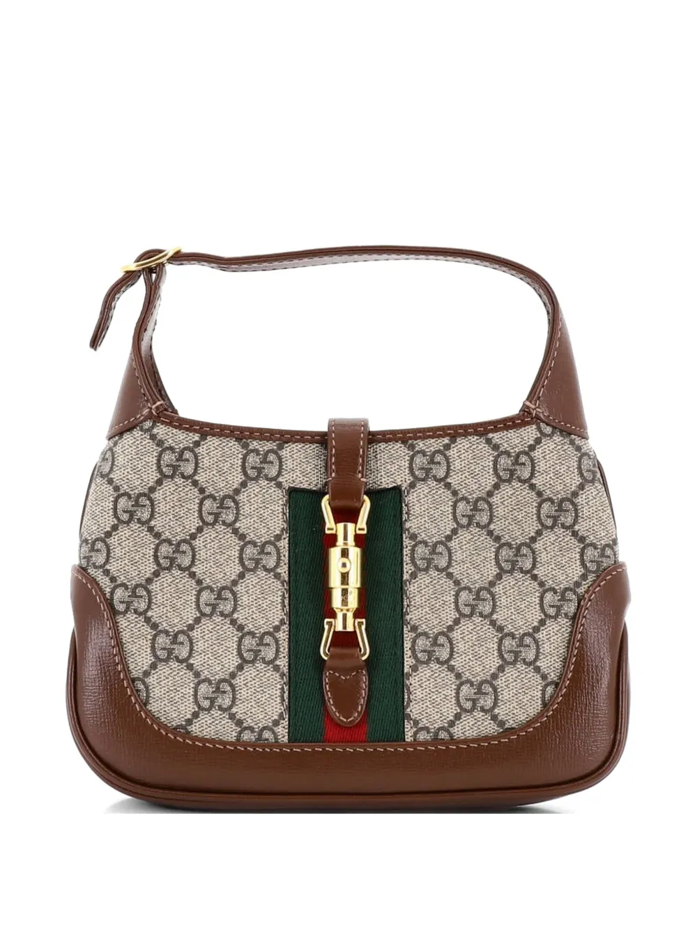 Gucci Pre-Owned Jackie 1961 GG Coated Canvas Mini hobo bag - Brown