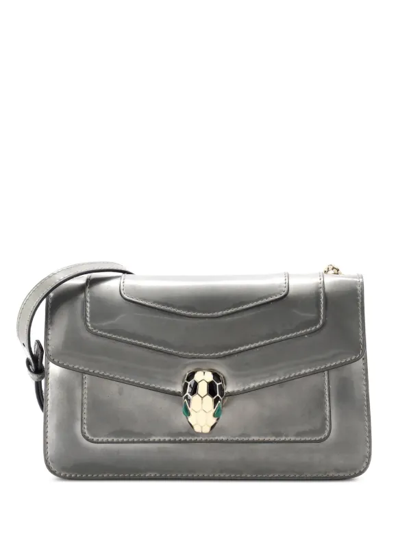Bvlgari Pre-Owned セルペンティ フォーエバー メタリックレザー 