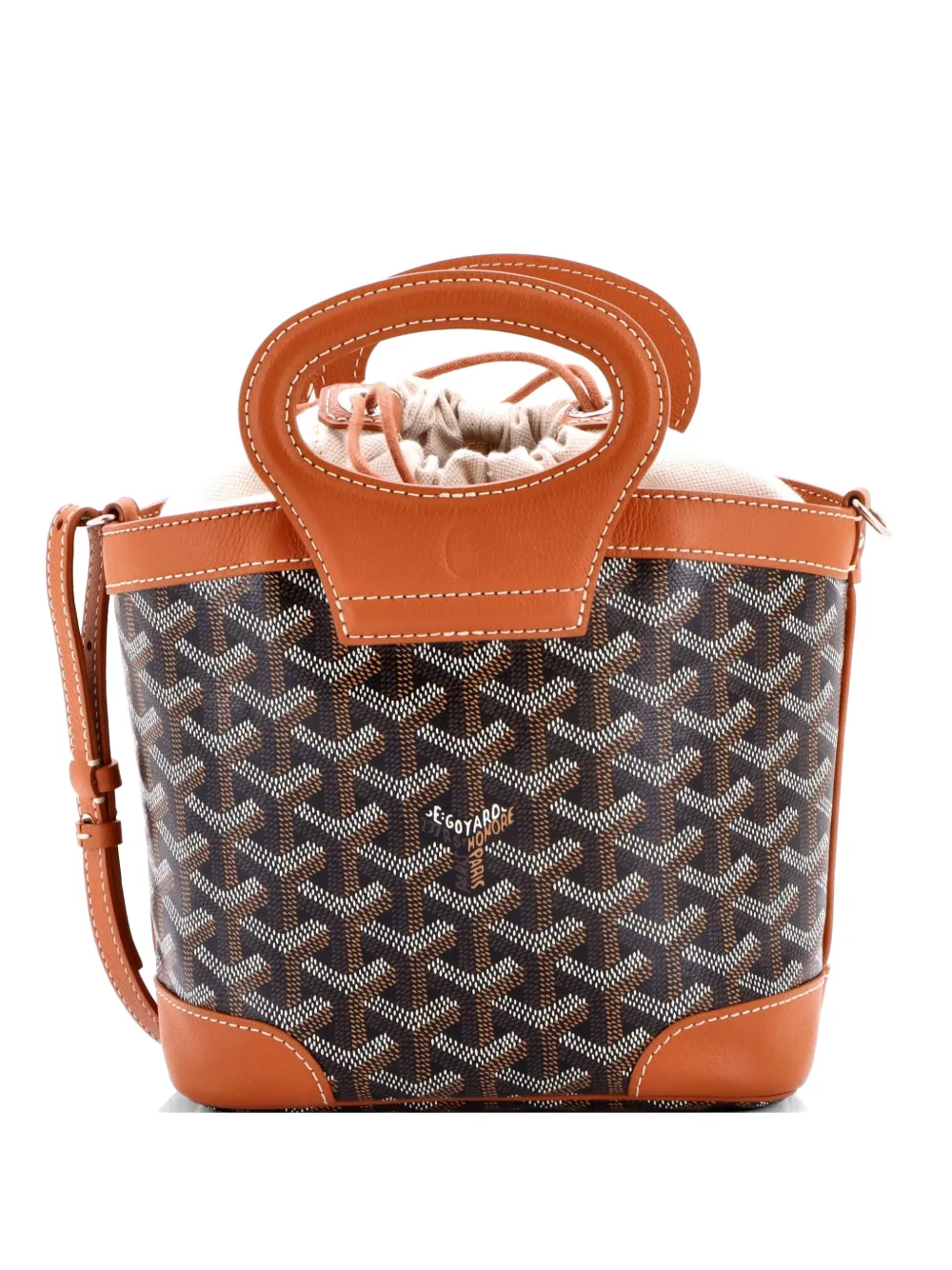 Goyard Pre-Owned Beluga Bag Coated Canvas Mini tote bag - Marrone