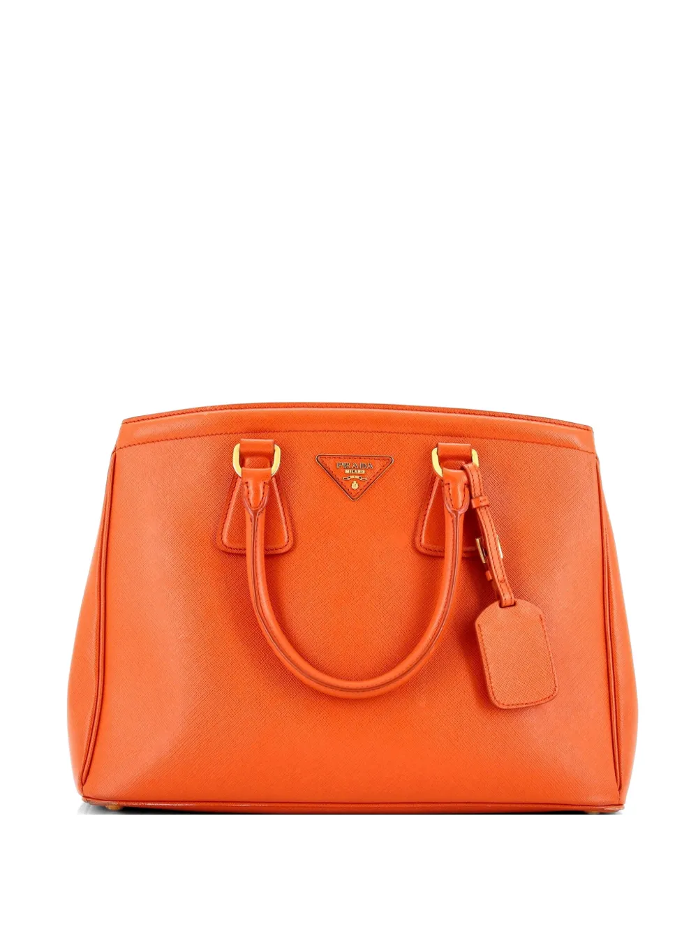 Prada Pre-Owned Parabole Saffiano Leather Medium tote bag - Arancione