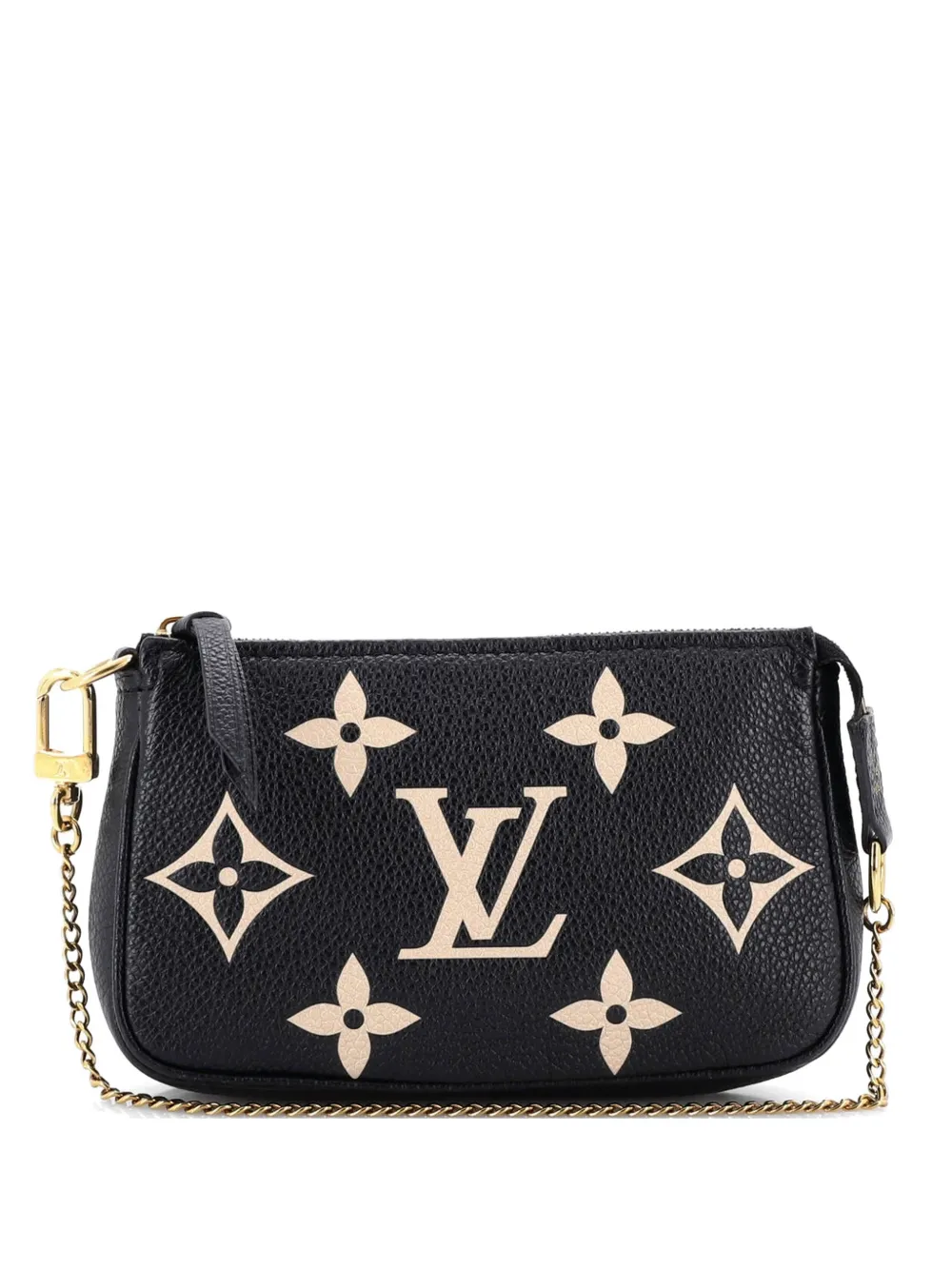 Louis Vuitton Pre-Owned Clutch Pochette Accessoires mini bicolore in pelle Monogram Empreinte Giant - Nero