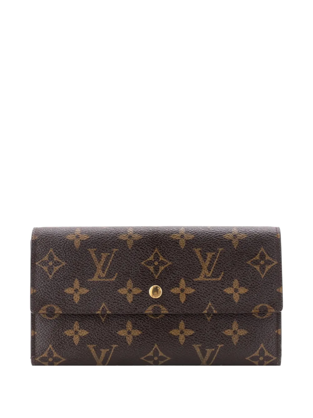 Louis Vuitton Pre-Owned Porte Tresor International Wallet Monogram Canvas small wallets - Marrone