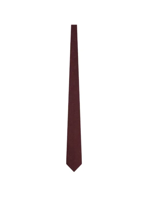 FURSAC geometric-pattern silk tie