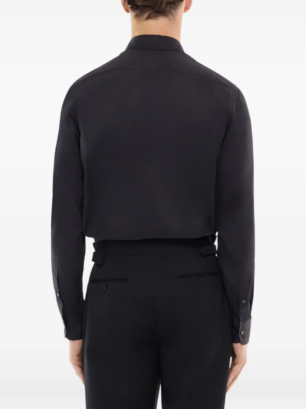 FURSAC adjusted-fit formal shirt Zwart