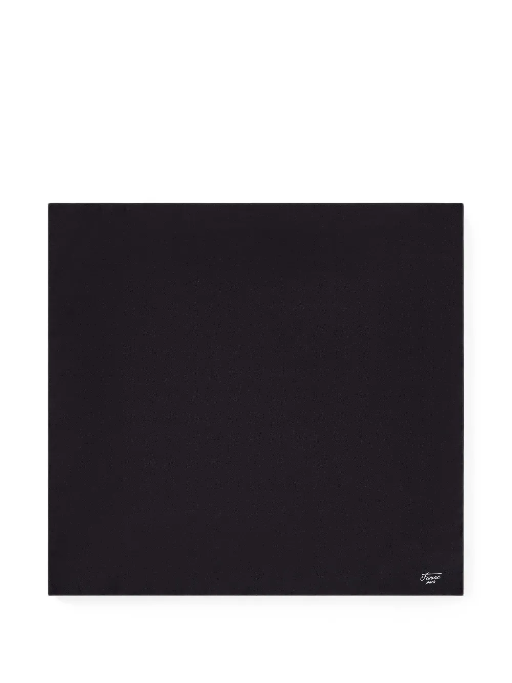 Fursac Silk Pocket Square In Black