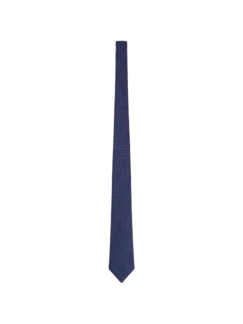 FURSAC geometric-pattern silk tie