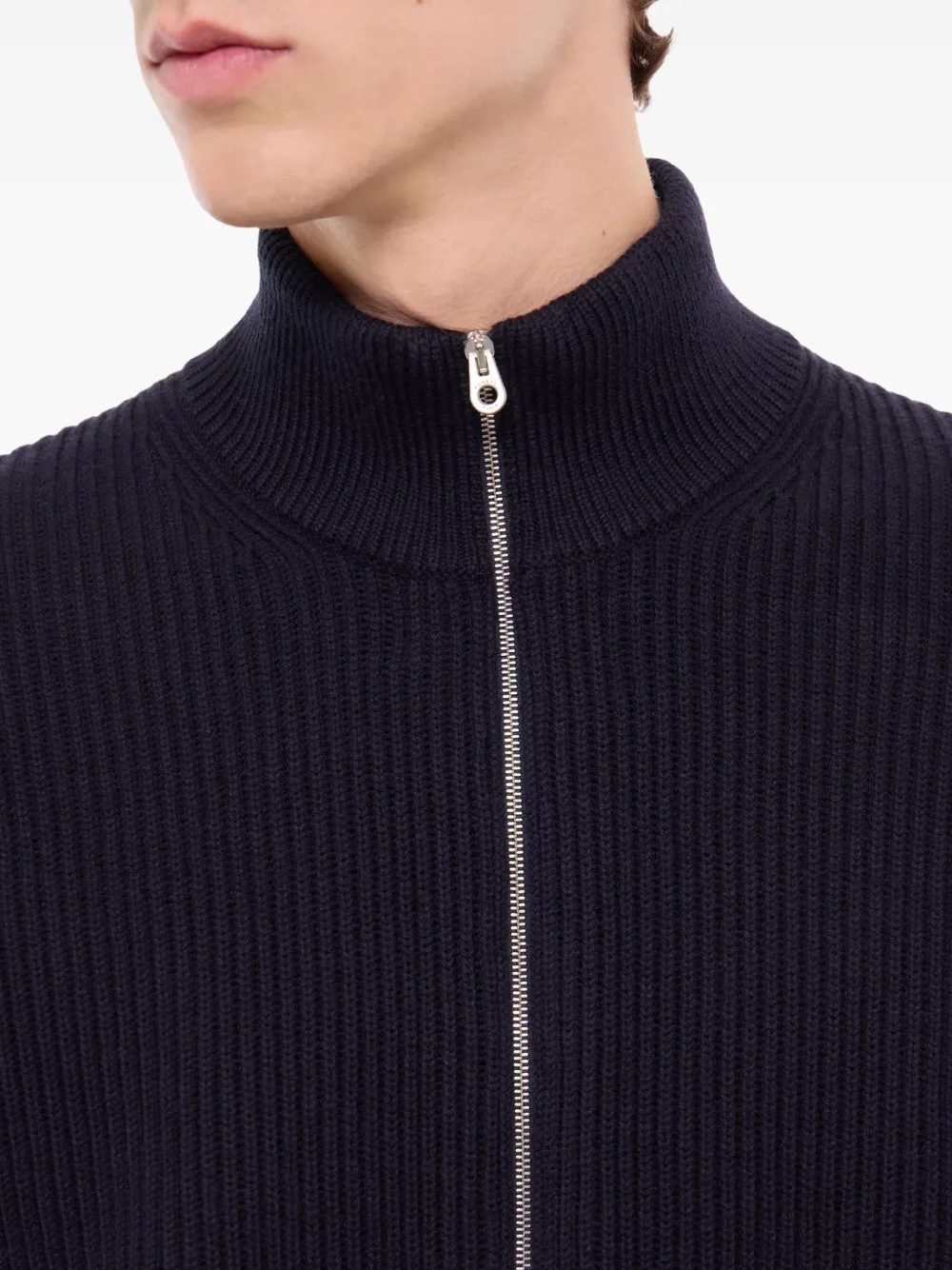 FURSAC Geribbeld vest met rits Blauw