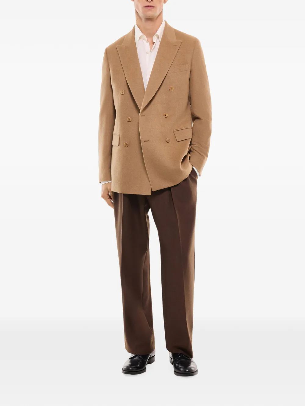 FURSAC Blazer met dubbele rij knopen Beige