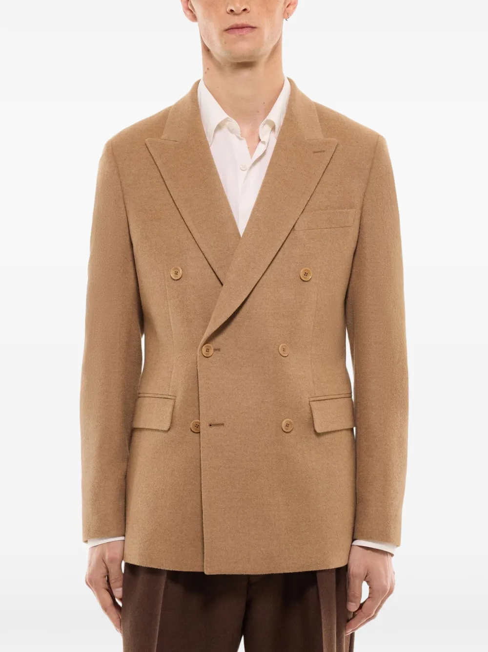 FURSAC Blazer met dubbele rij knopen Beige