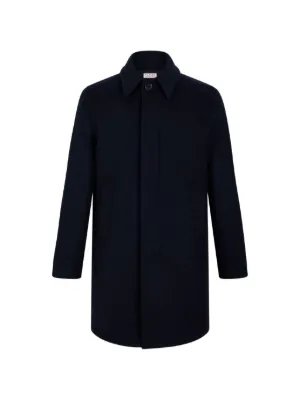 Comme Des Garçons Homme Pinstripe Toggle Coat | Blue | FARFETCH