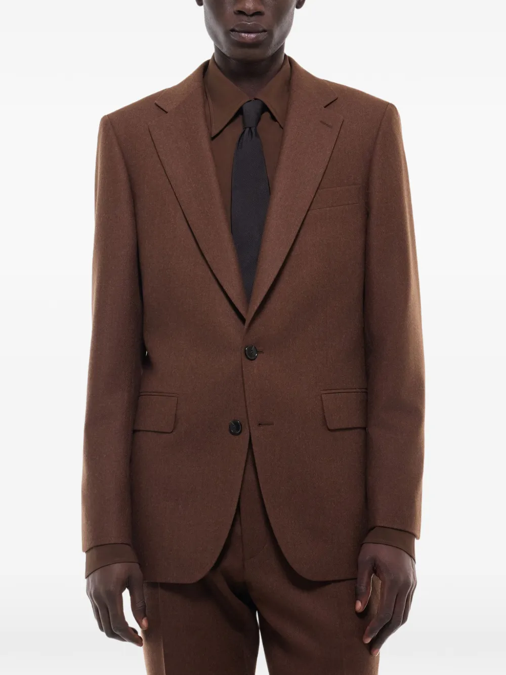 FURSAC Blazer van scheerwol Bruin