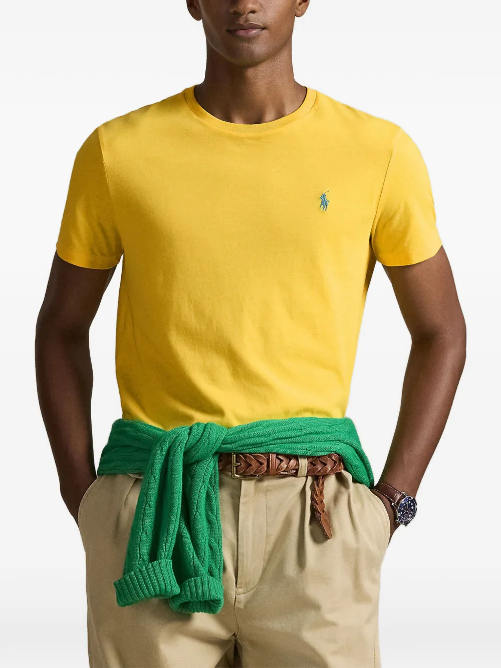 Polo Ralph Lauren T-shirt met geborduurd logo Geel