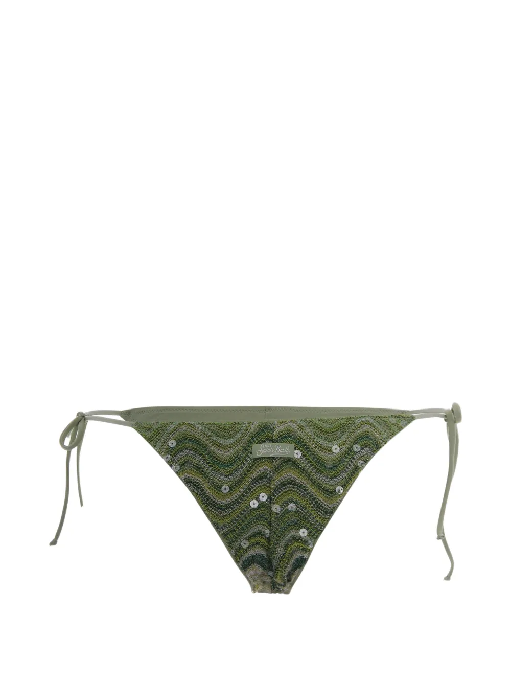 MC2 Saint Barth Bikinislip met pailletten Groen