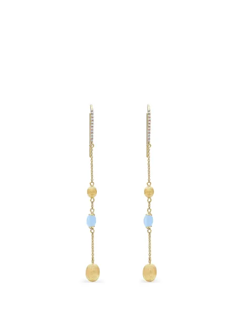 NANIS aretes con aguamarina y diamante