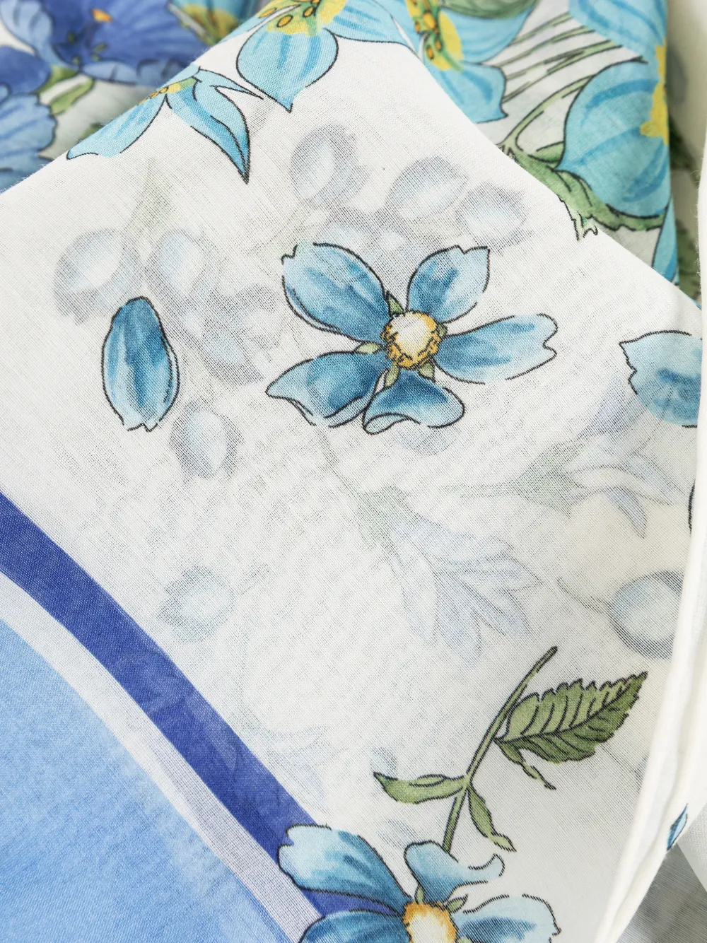 Ferragamo Sjaal met bloemenprint Wit