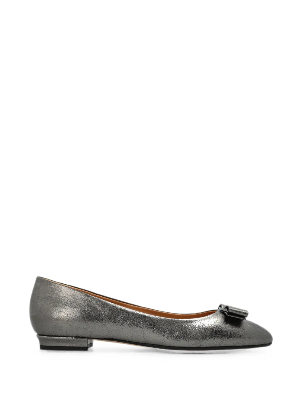Ferragamo Vara bow ballet flats - Grau