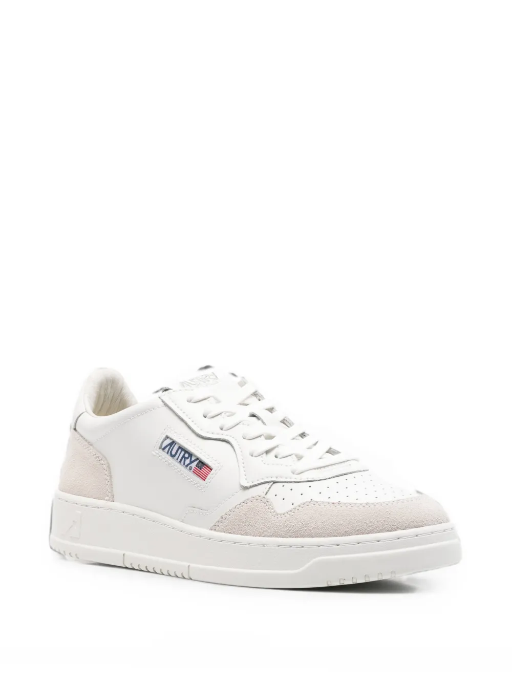 Autry Medalist perforated sneakers Wit