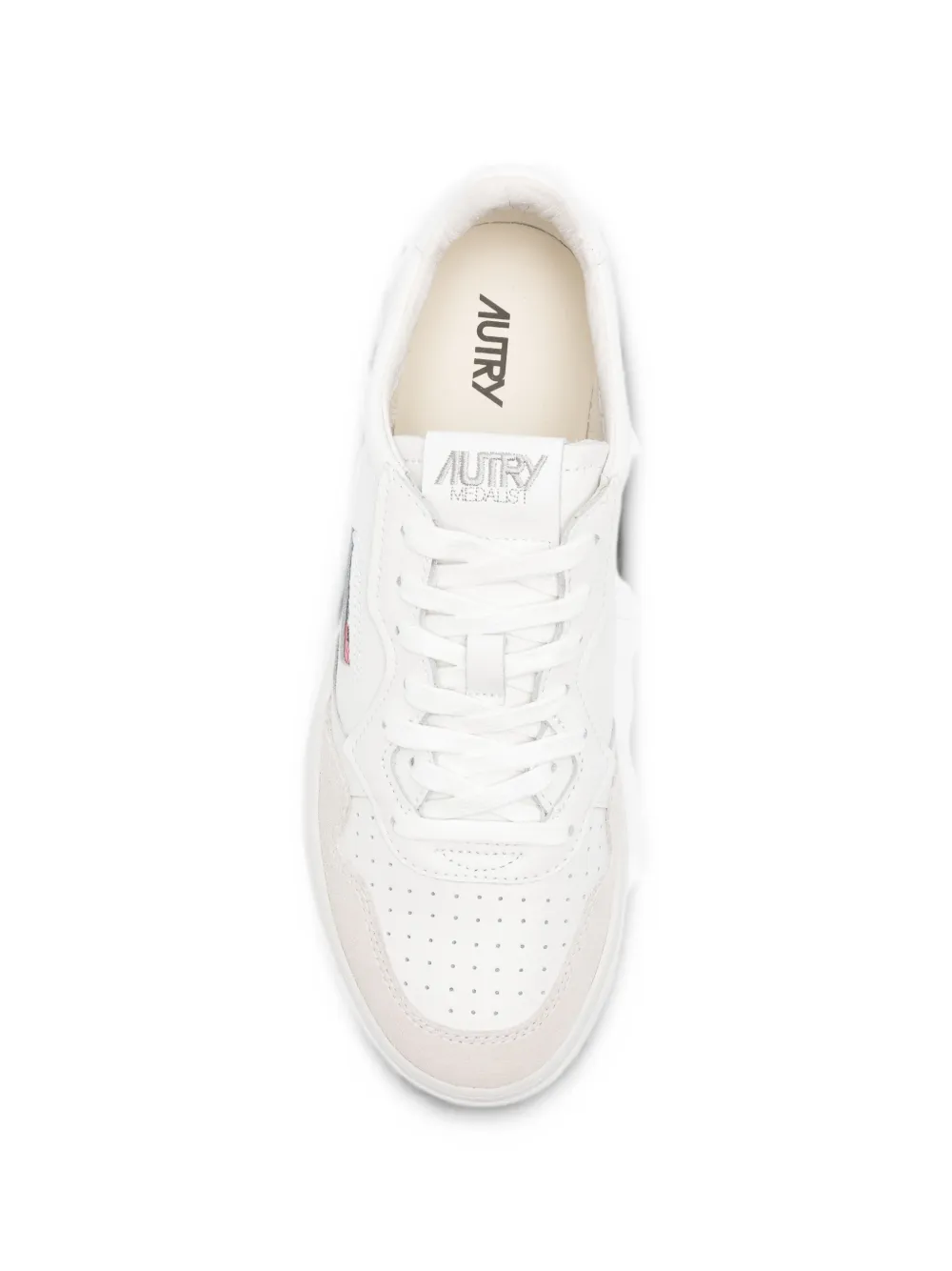 Autry Medalist perforated sneakers Wit
