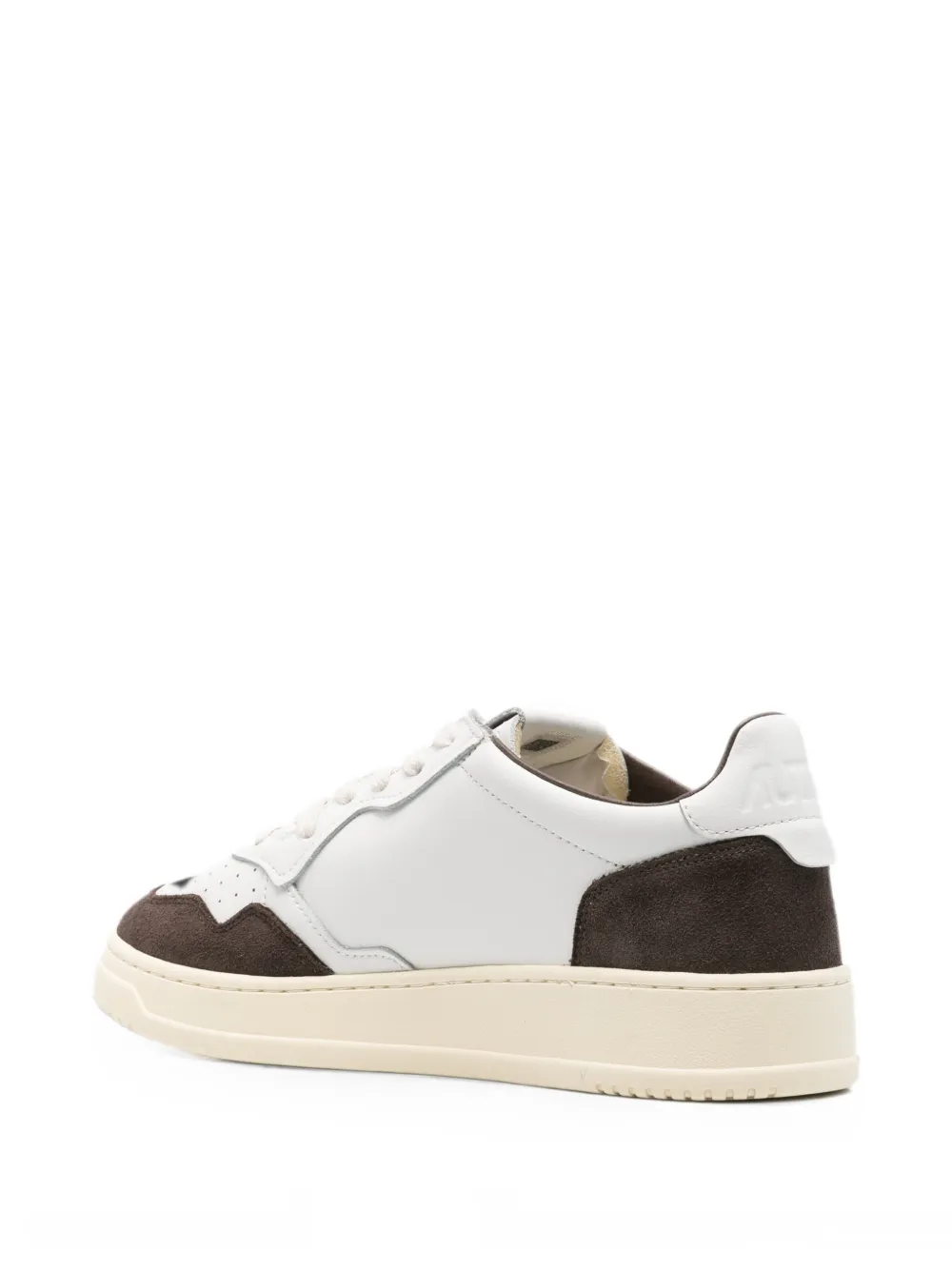 Autry Medalist panelled leather sneakers Wit