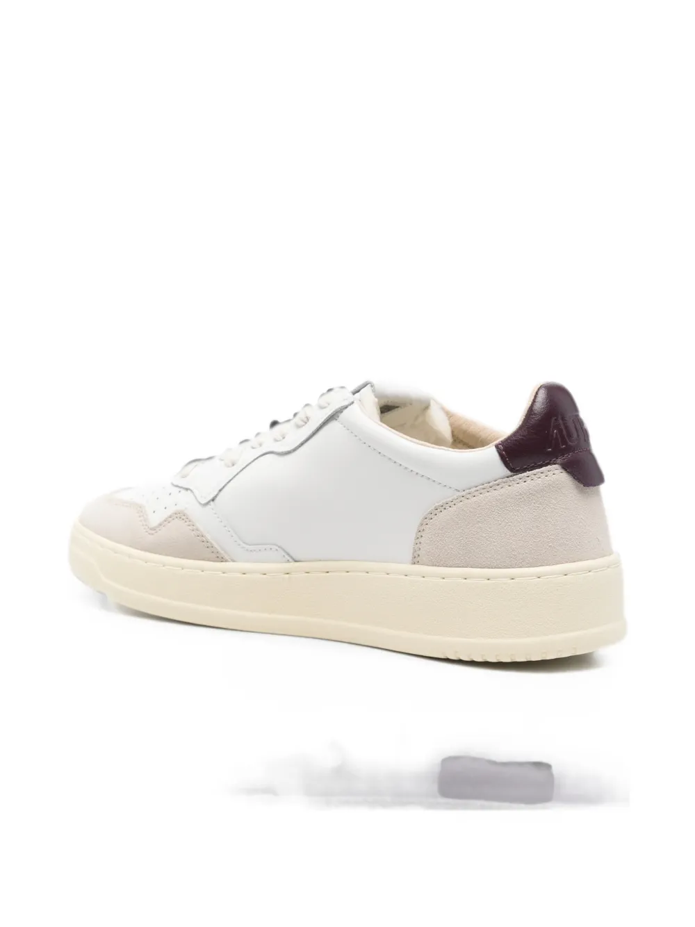 Autry Medalist panelled leather sneakers Wit