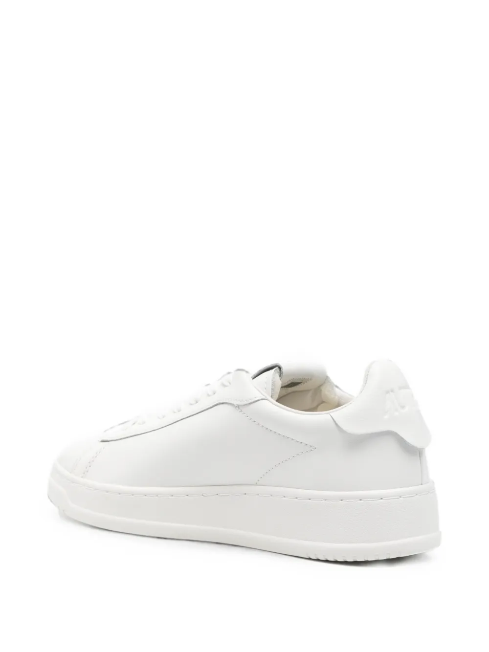 Autry Dallas logo-patch leather sneakers Wit