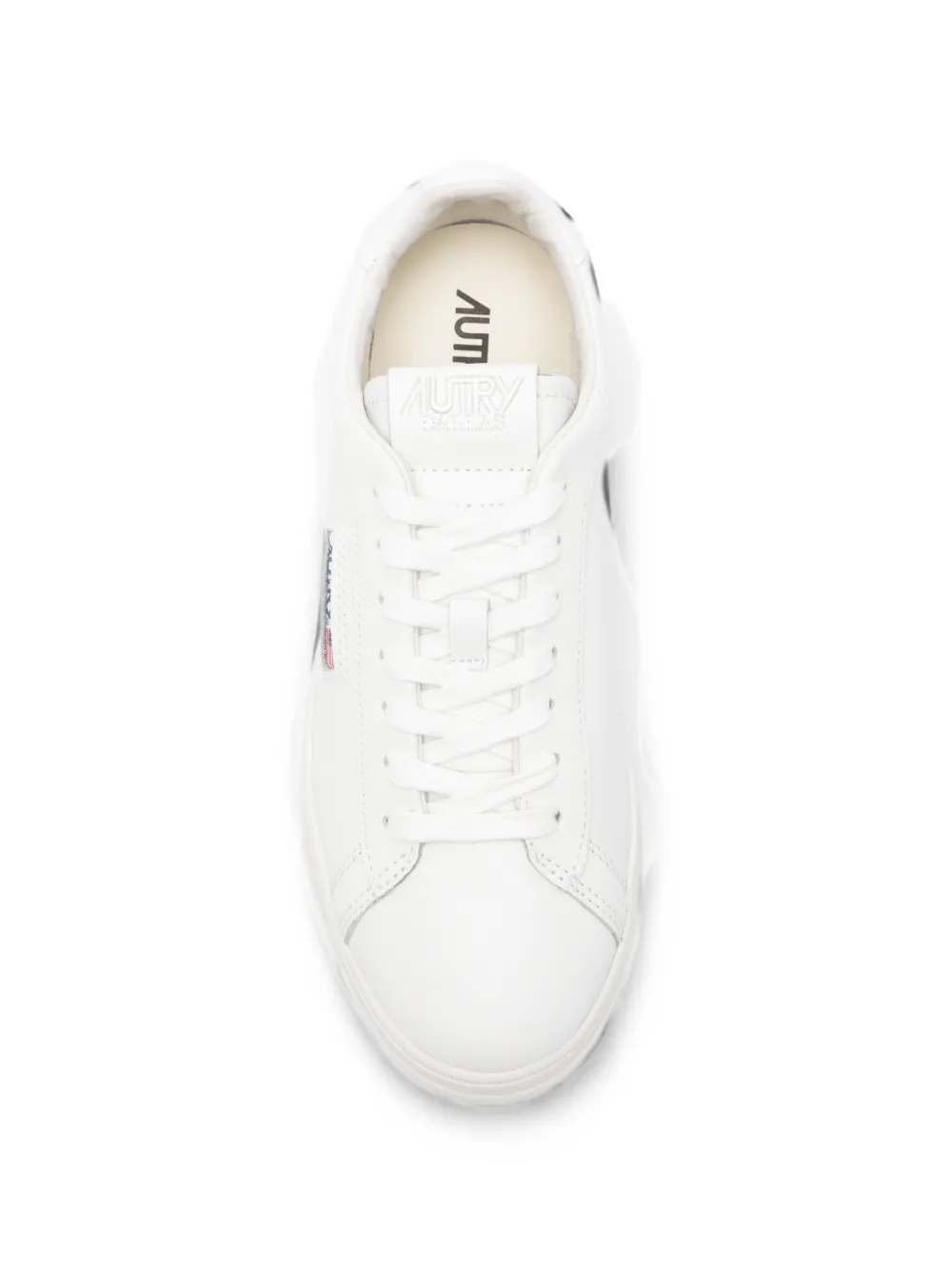 Autry Dallas logo-patch leather sneakers Wit
