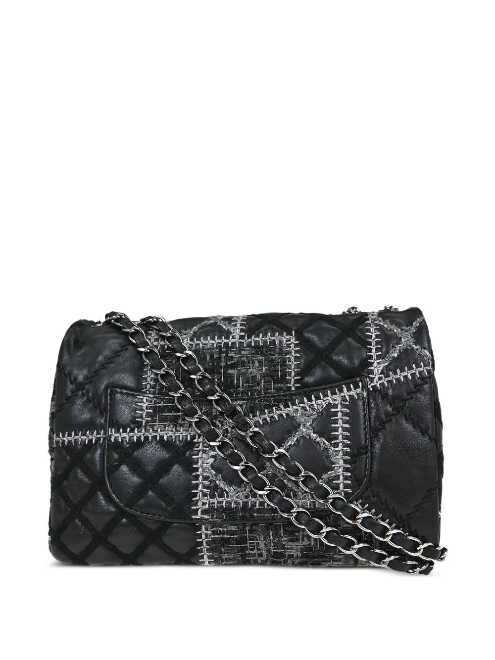 Chanel Pre-owned 2011 Patchwork Stitch Shoulder Bag in Black, view 2
