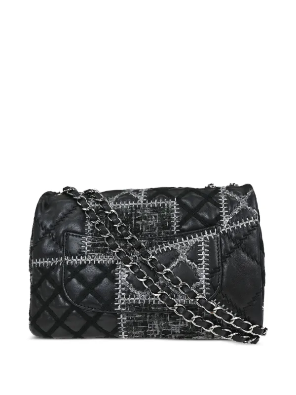 CHANEL Pre-Owned 2011 パッチワーク ステッチ ショルダーバッグ