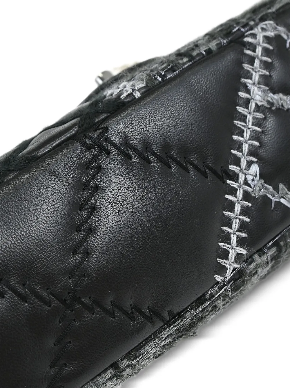 Chanel Pre-owned 2011 Patchwork Stitch Shoulder Bag in Black, view 4