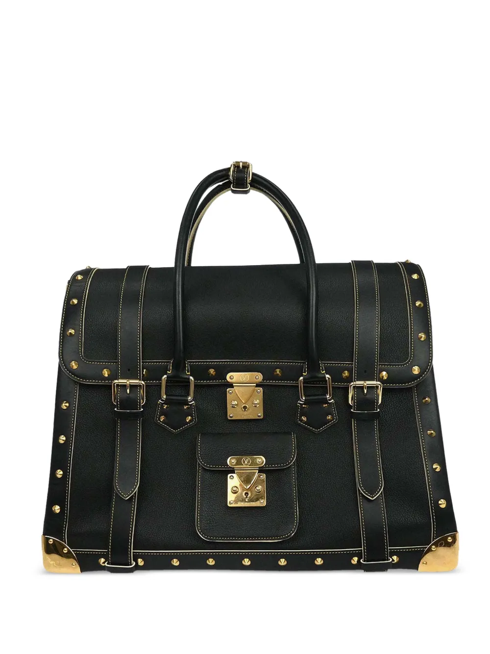 Louis Vuitton Pre-Owned 2003 studded leather handbag - Black