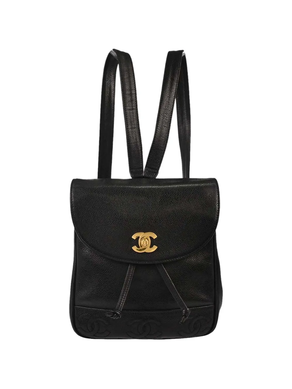 CHANEL Pre-Owned 1997 Triple CC backpack - Black