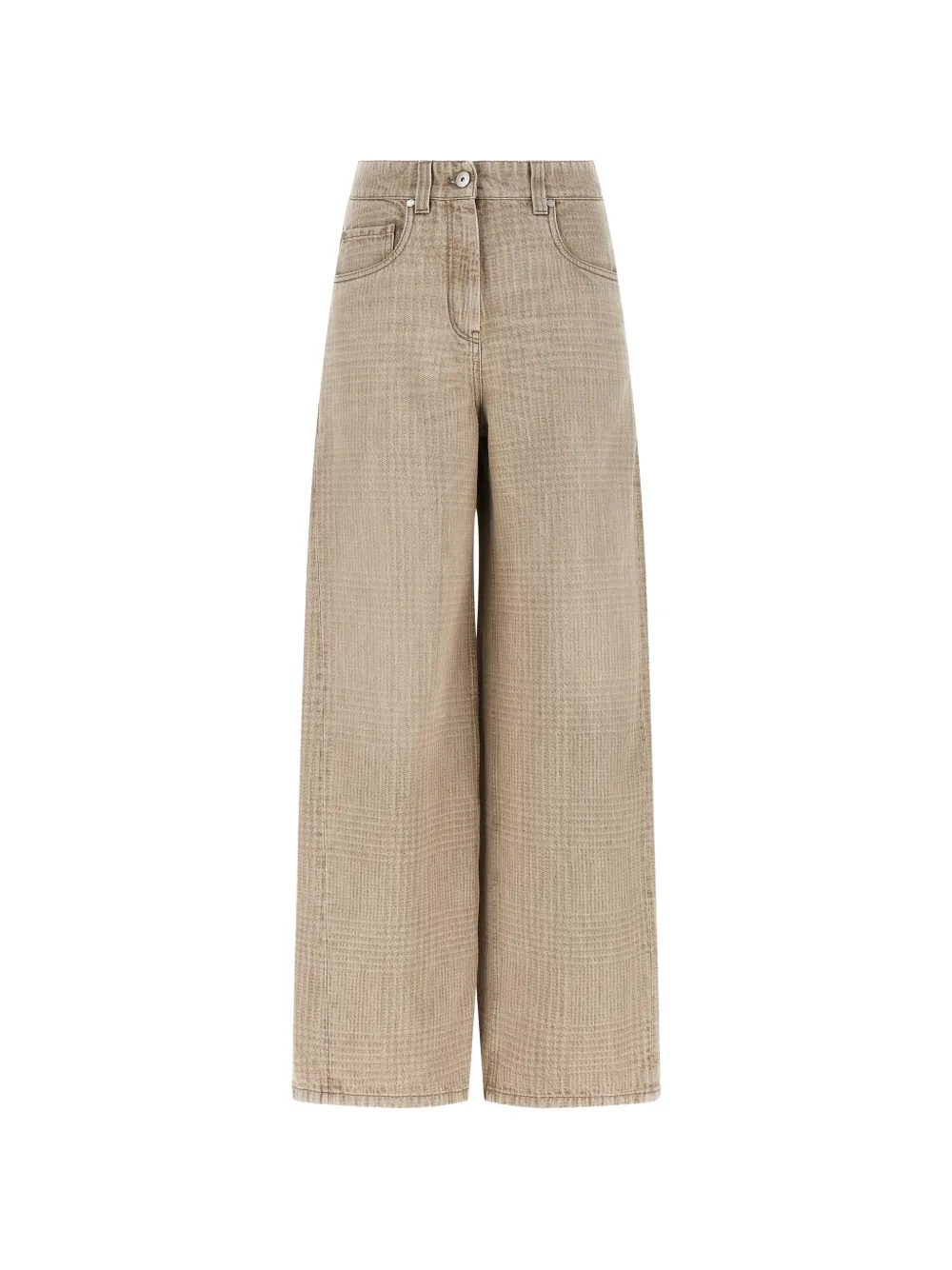 Brunello Cucinelli Monile-detail wide barrel jeans - Toni neutri