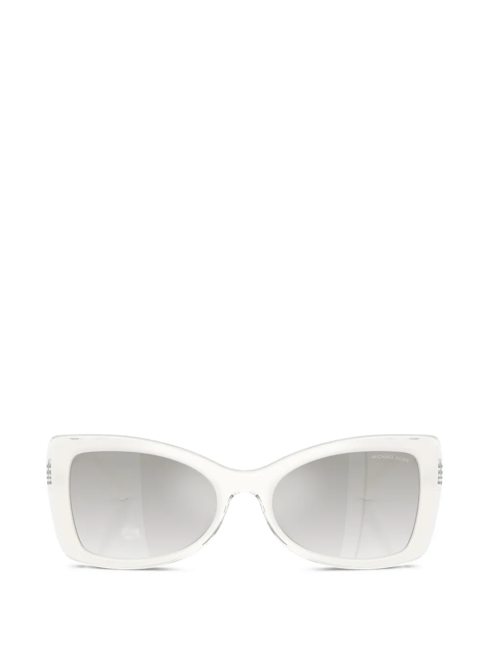 Michael Kors Malaga square cat-eye frame sunglasses - Bianco
