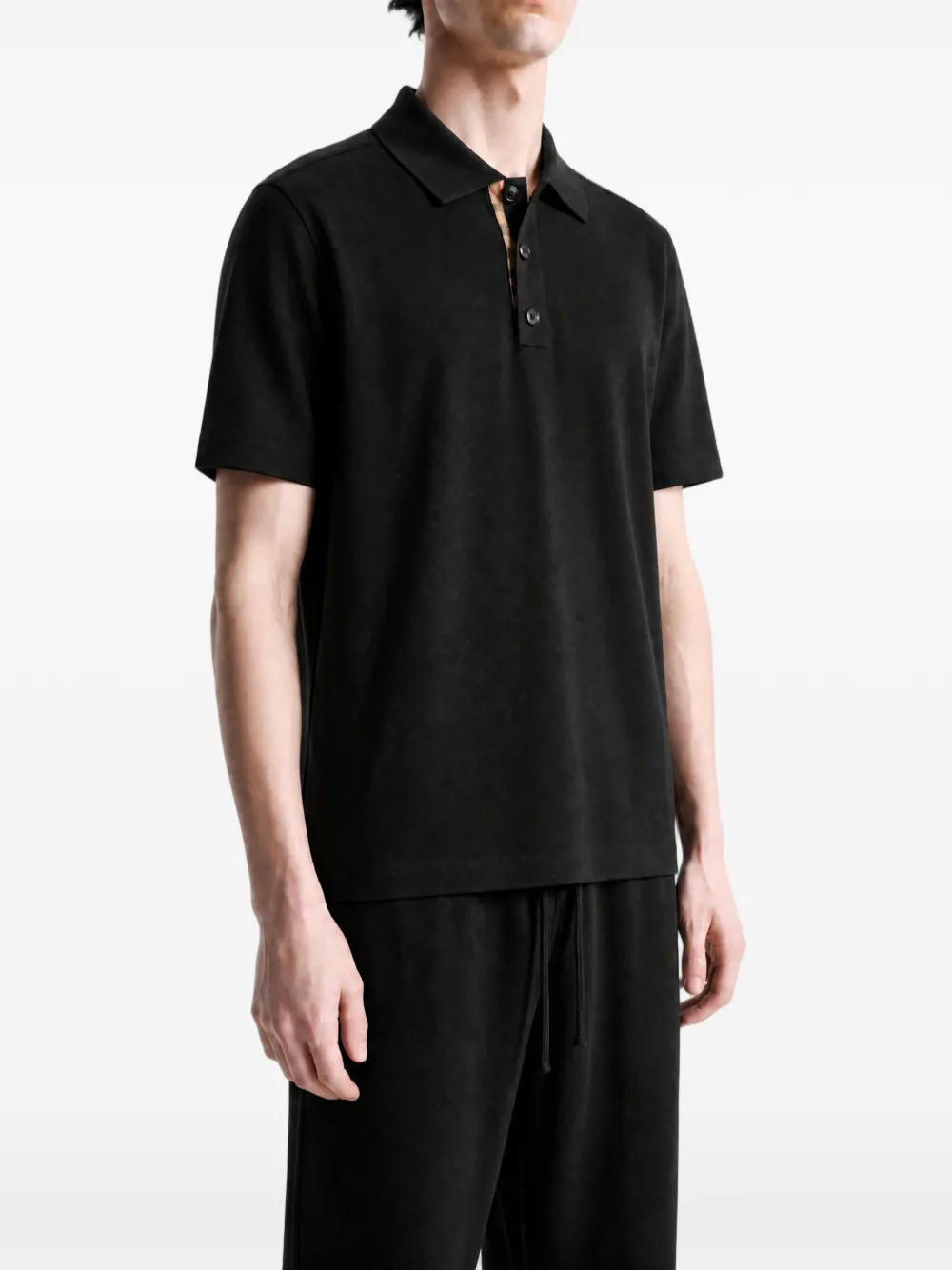 Burberry Poloshirt met korte mouwen Zwart