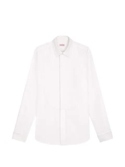 FURSAC honeycomb-textured bib-panel slim-fit shirt