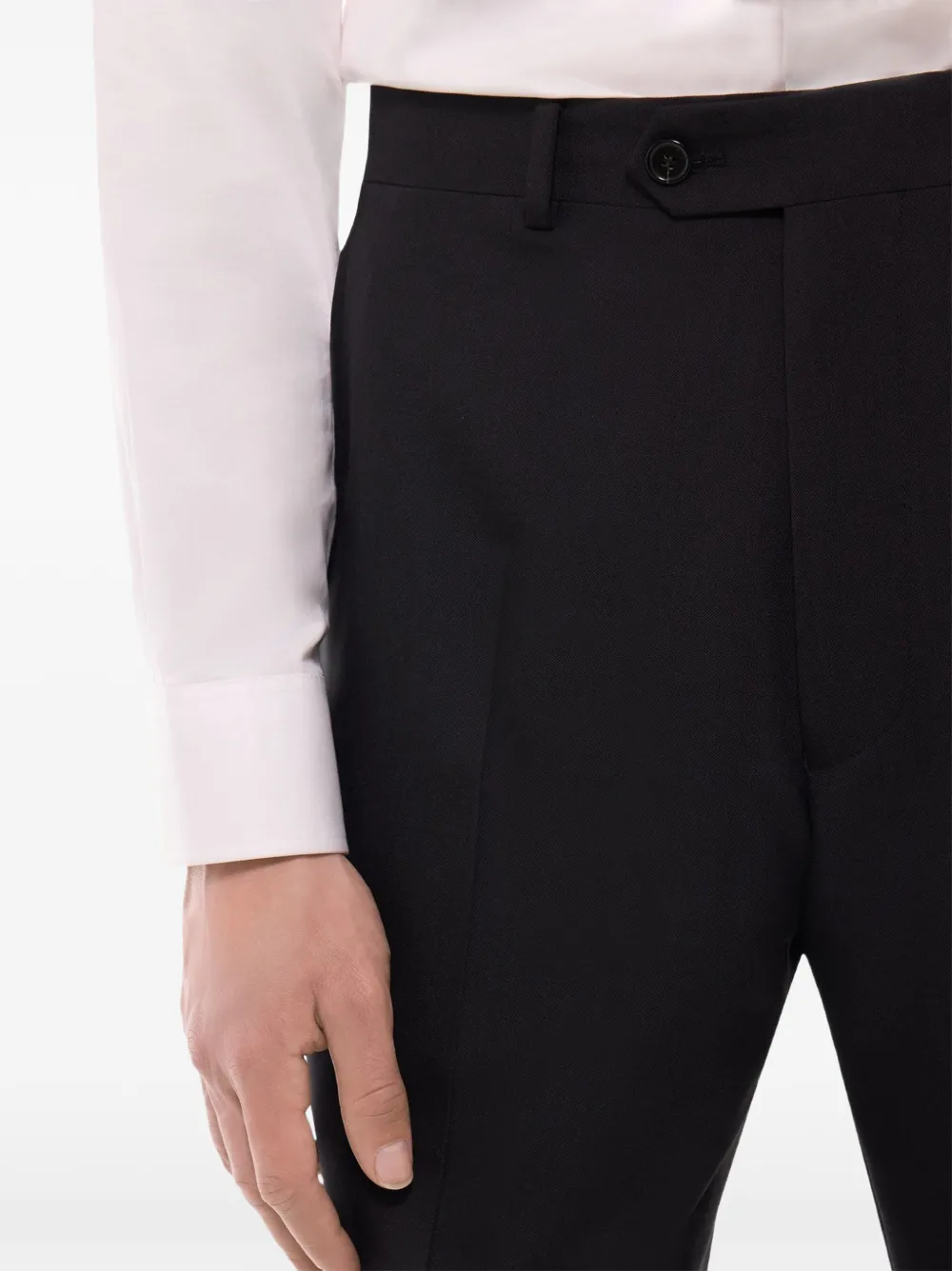 FURSAC Pantalon van scheerwol Zwart