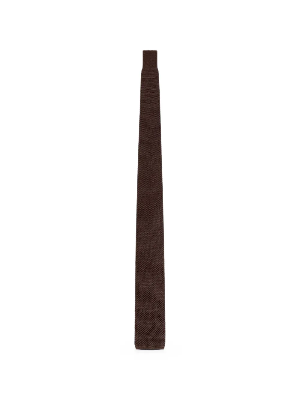 FURSAC knitted silk tie - Marrone