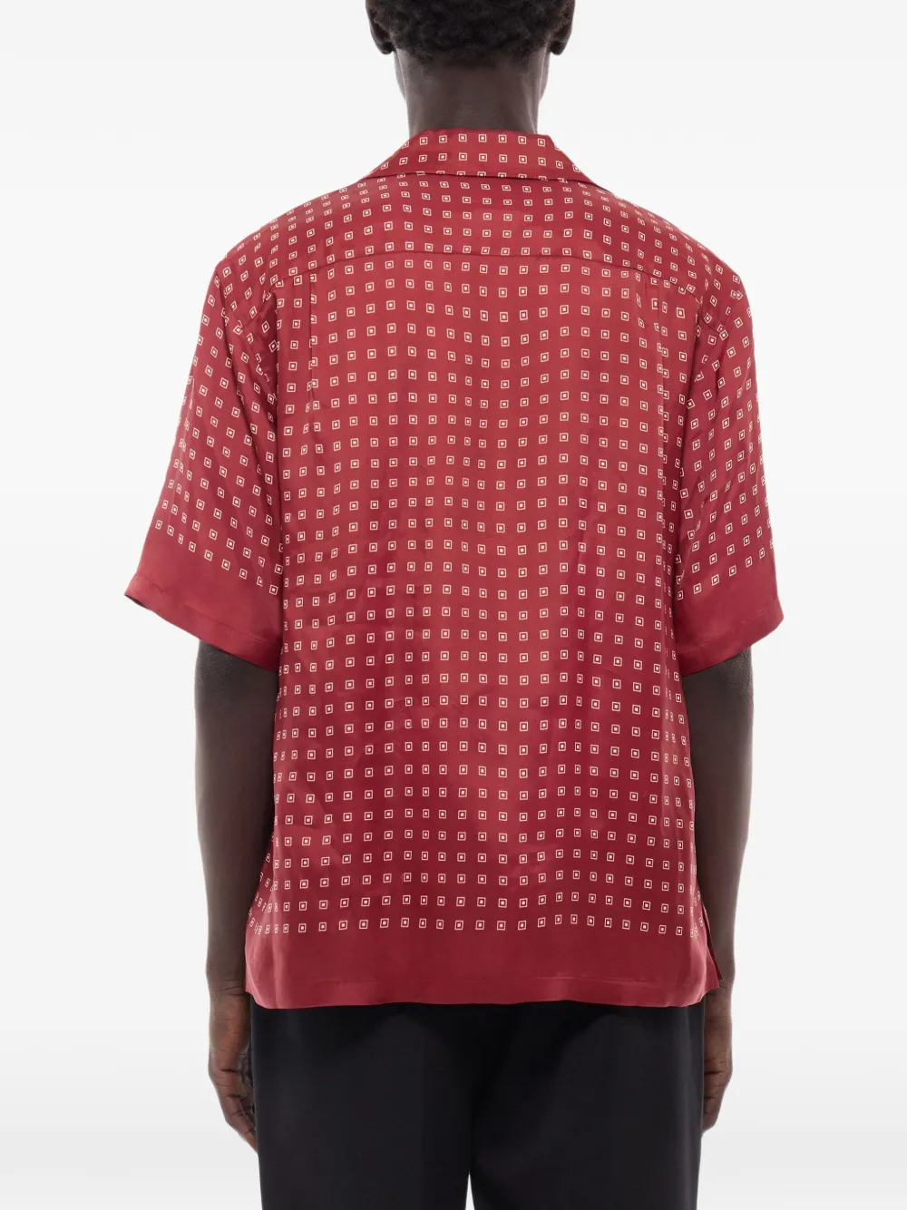 FURSAC Overhemd met geometrische print Rood