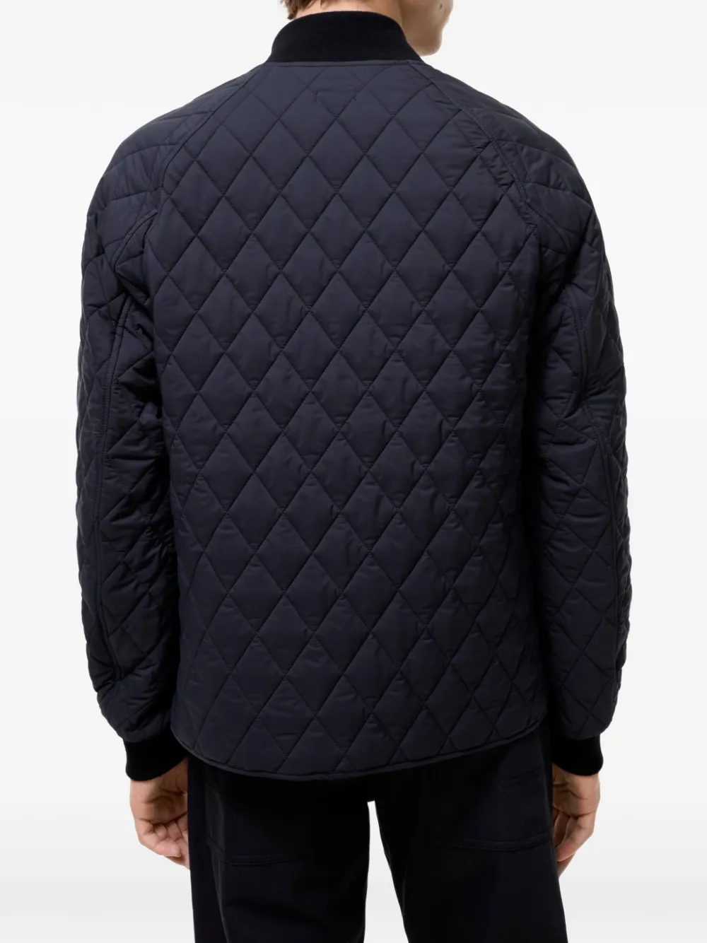 Burberry Gewatteerd nylon jack Blauw