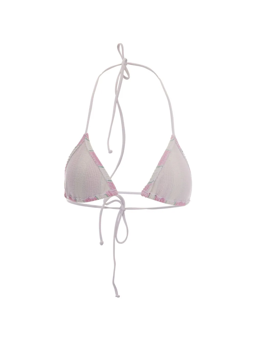 MC2 Saint Barth Gekreukte bikinitop met strepen Roze