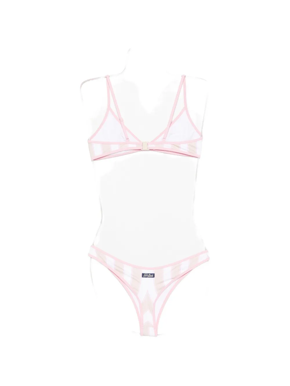 MC2 Saint Barth Panamy String gestreepte bikini Wit