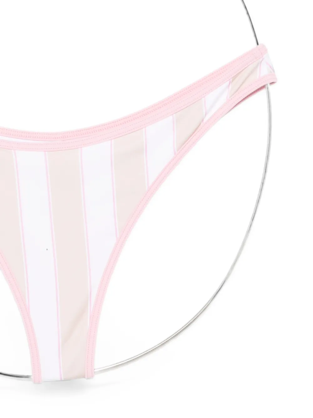 MC2 Saint Barth Panamy String gestreepte bikini Wit