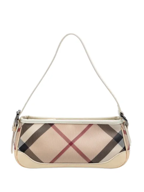 Burberry Pre-Owned 2000-2017 Supernova Check Coated Canvas Newbury shoulder bag