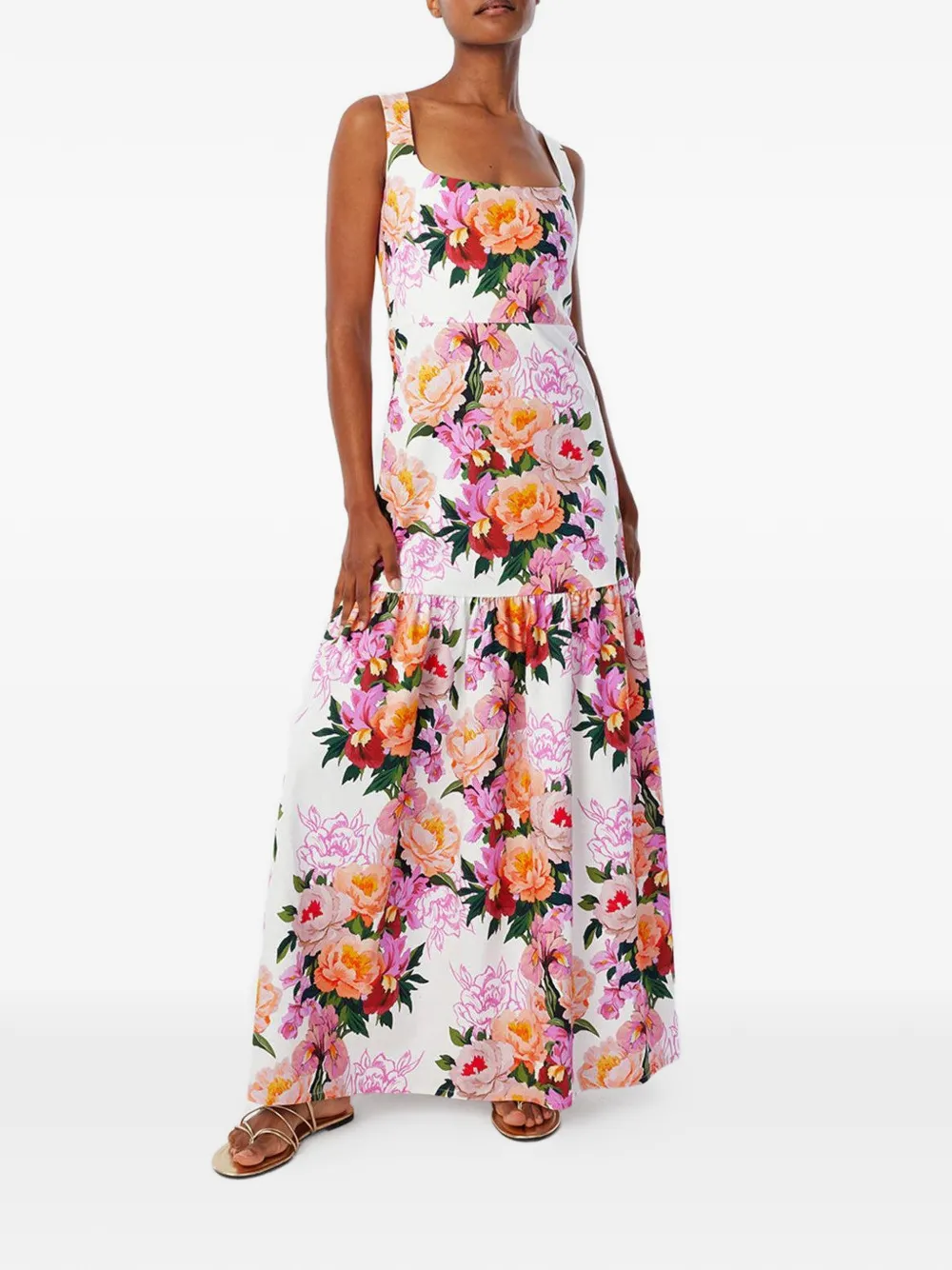 Borgo De Nor Davie floral-print dress - Bianco