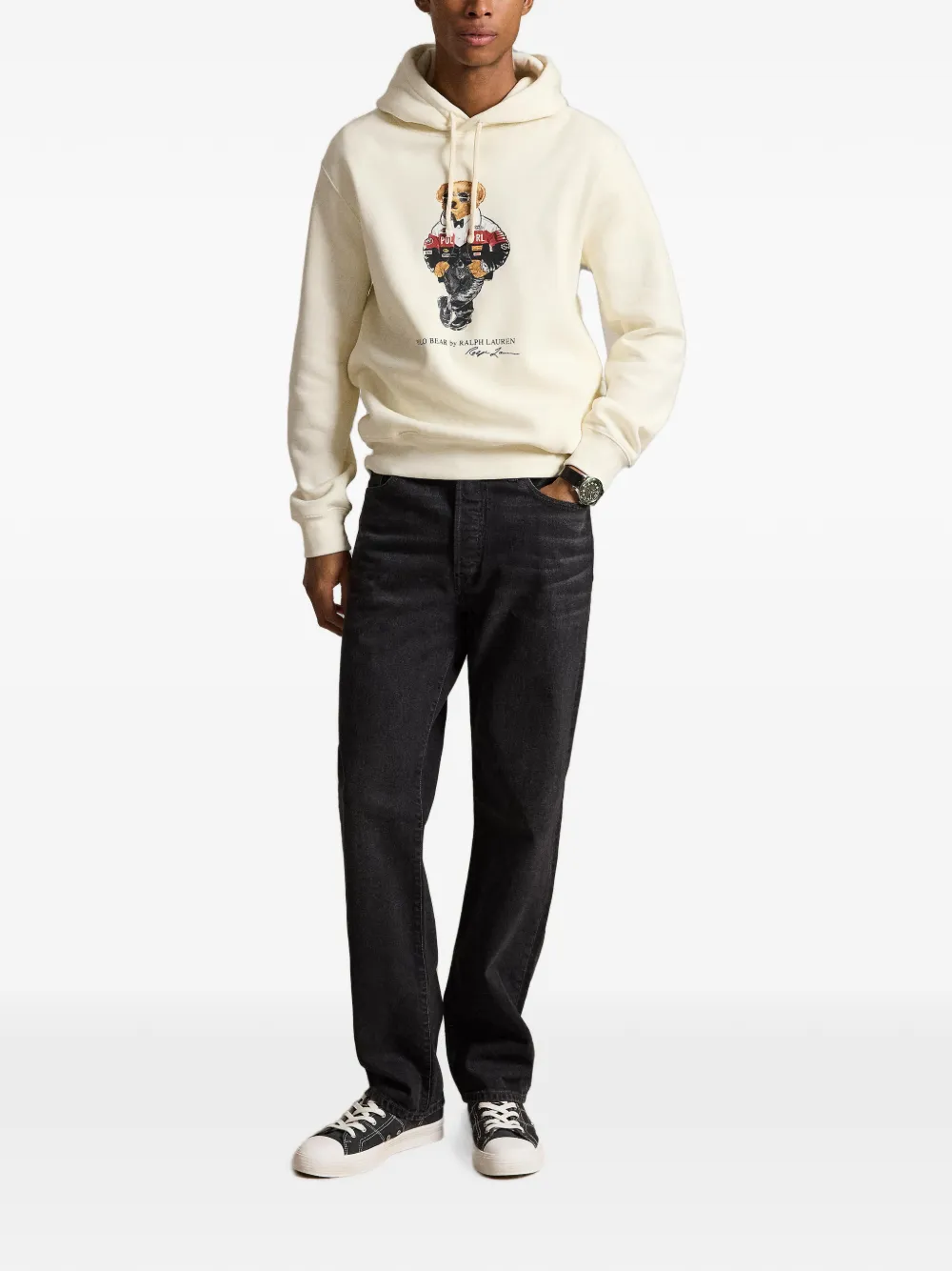 Polo Ralph Lauren Hoodie met print Beige