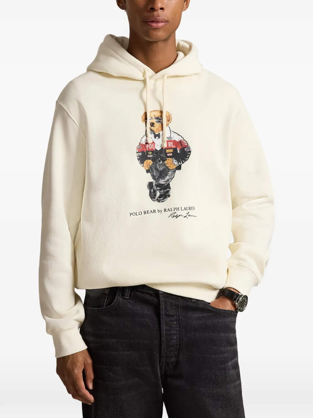 Polo Ralph Lauren Hoodie met print Beige