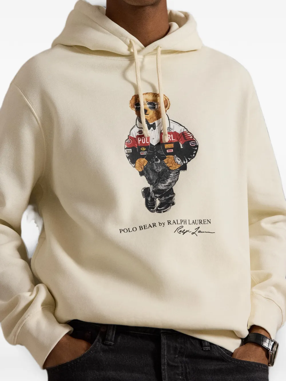 Polo Ralph Lauren Hoodie met print Beige