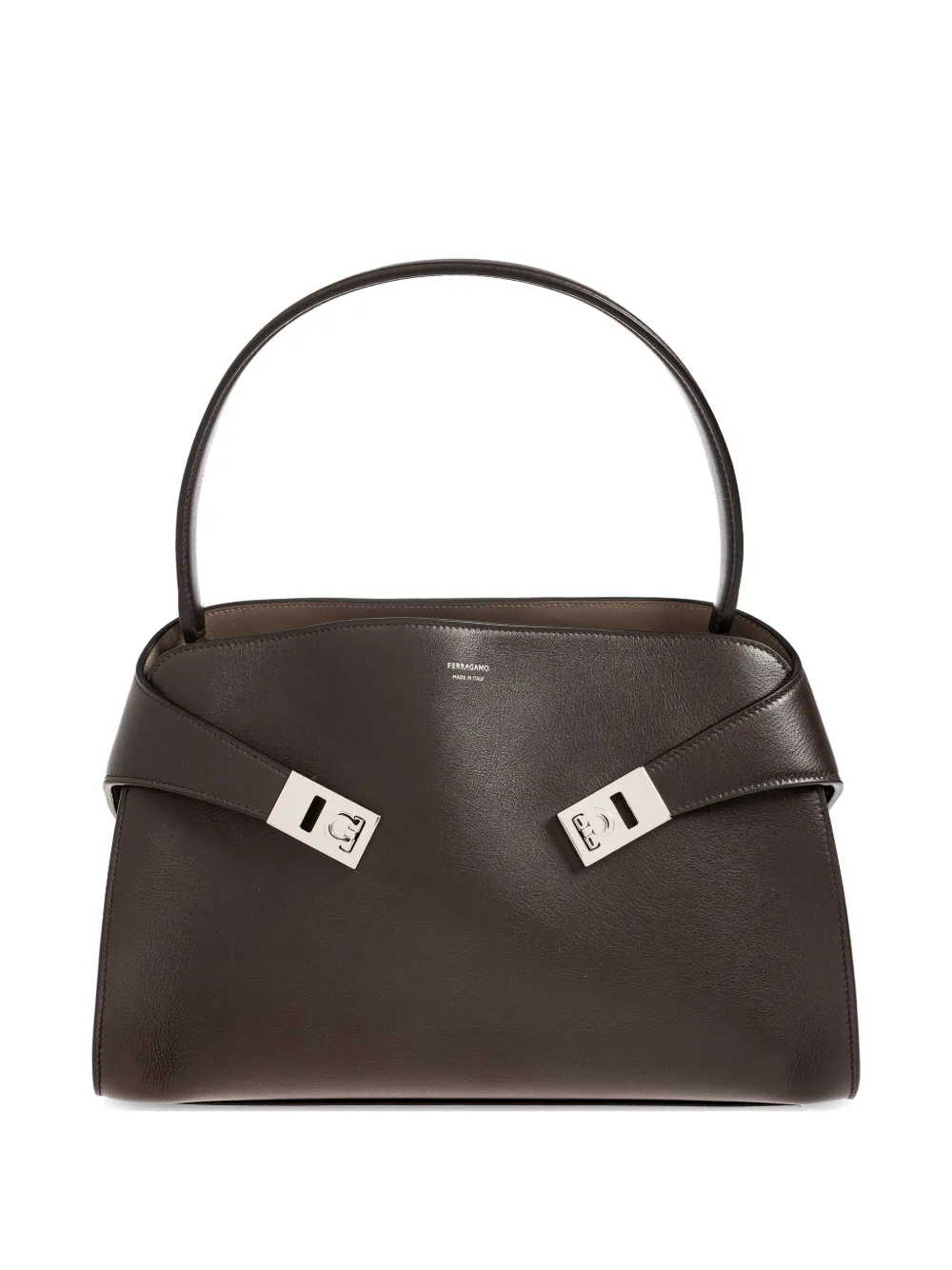Ferragamo Hug leather tote bag - Brown