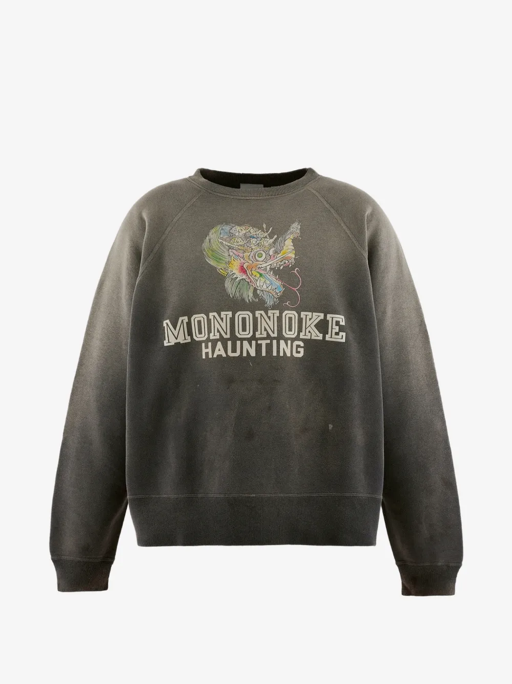 MONONOKE MADE faded-effect raglan sweatshirt | Grey | Image 1